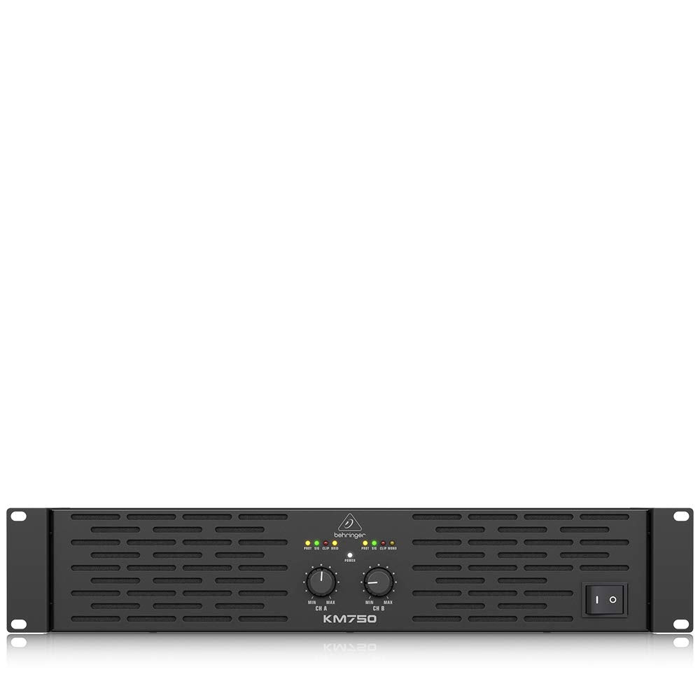 Behringer KM750 Professional 750-Watt Stereo Power Amplifier with ATR (Accelerated Transient Response) - Golchha Computers