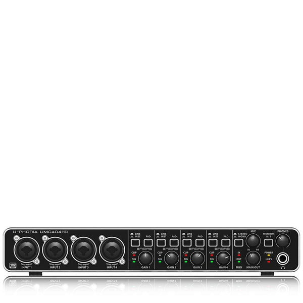 Behringer UMC404HD U-Phoria MIDI Interface with MIDAS Mic Preamplifiers - Golchha Computers