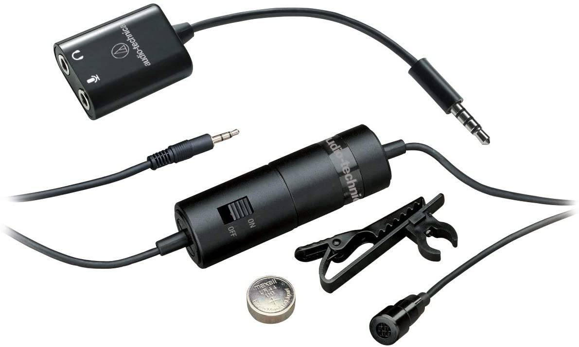 Audio-Technica ATR3350xiS Omnidirectional Condenser Lavalier Microphone - Golchha Computers