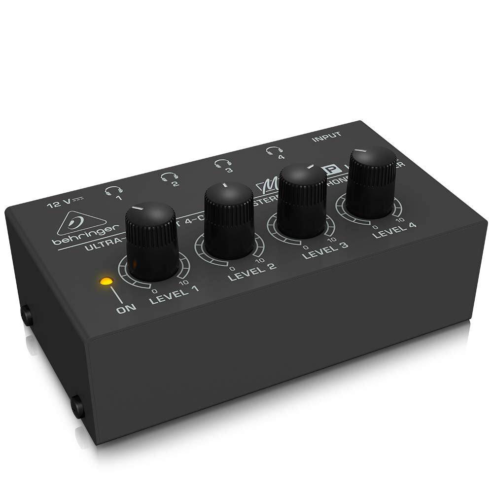 Behringer HA400 4-Channel Headphone Amplifier, Black - Golchha Computers