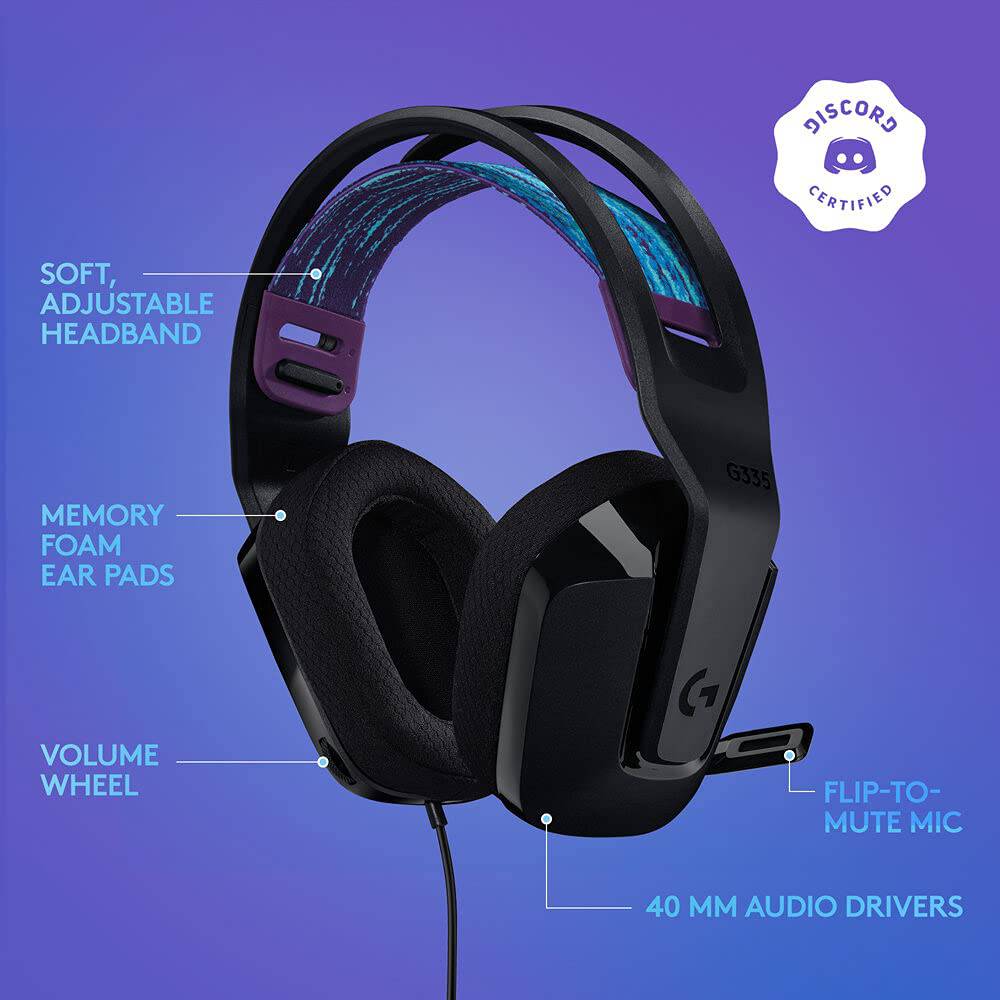 Logitech G335 Wired Gaming Headset - Golchha Computers