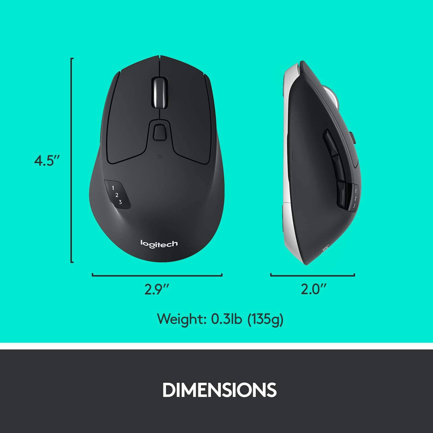 Logitech M720 Triathlon Multi-device Wireless Mouse - Golchha Computers