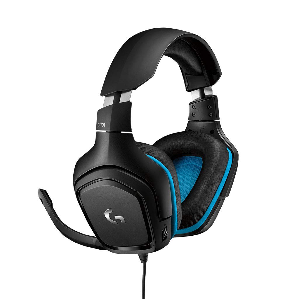 Logitech G 431 7.1 Surround Sound Gaming Headset with DTS Headphone (Black) - Golchha Computers