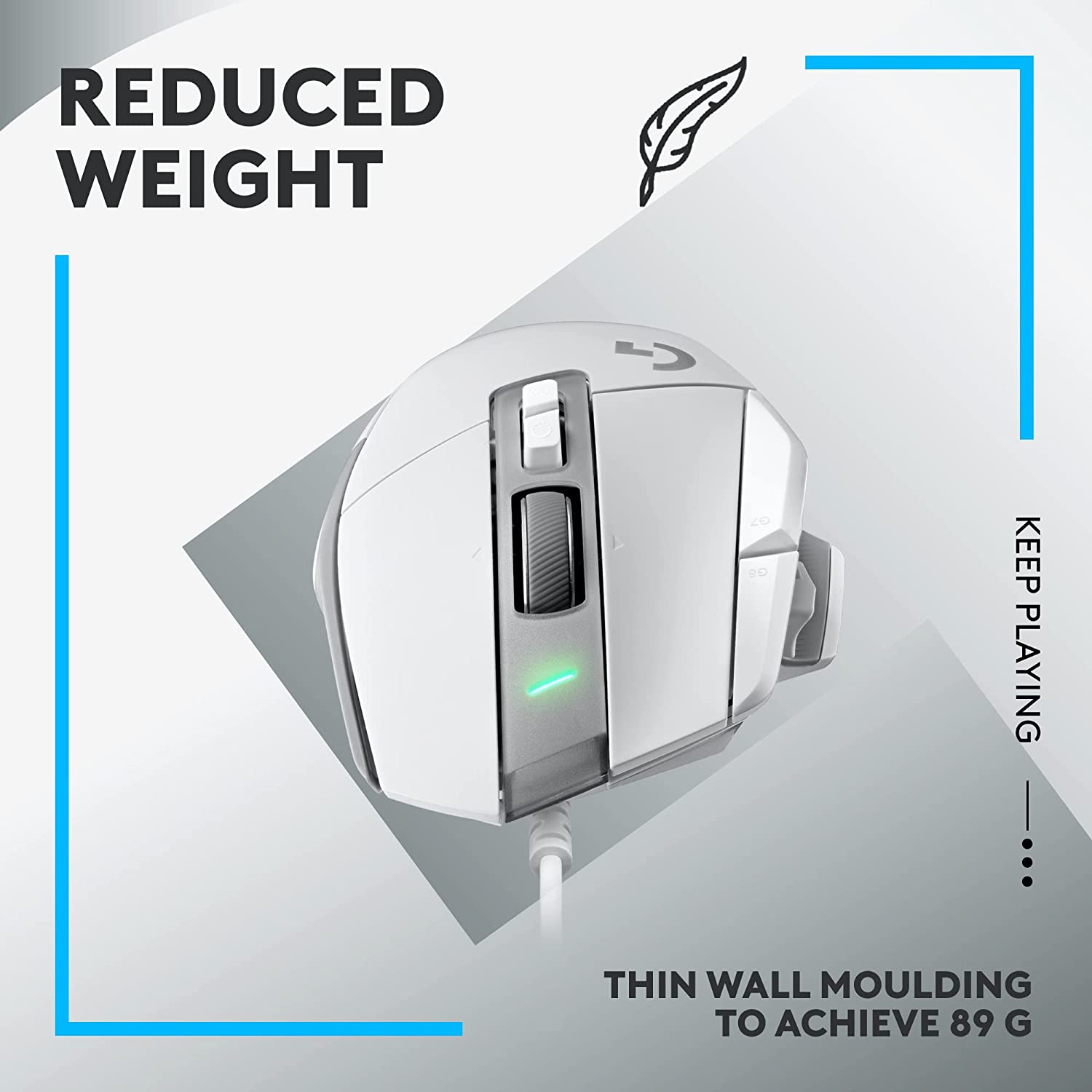 Logitech G502 X Wired Gaming Mouse - LIGHTFORCE Hybrid Optical-Mechanical Primary switches, Hero 25K Gaming Sensor, Compatible with PC/macOS/Windows - Golchha Computers
