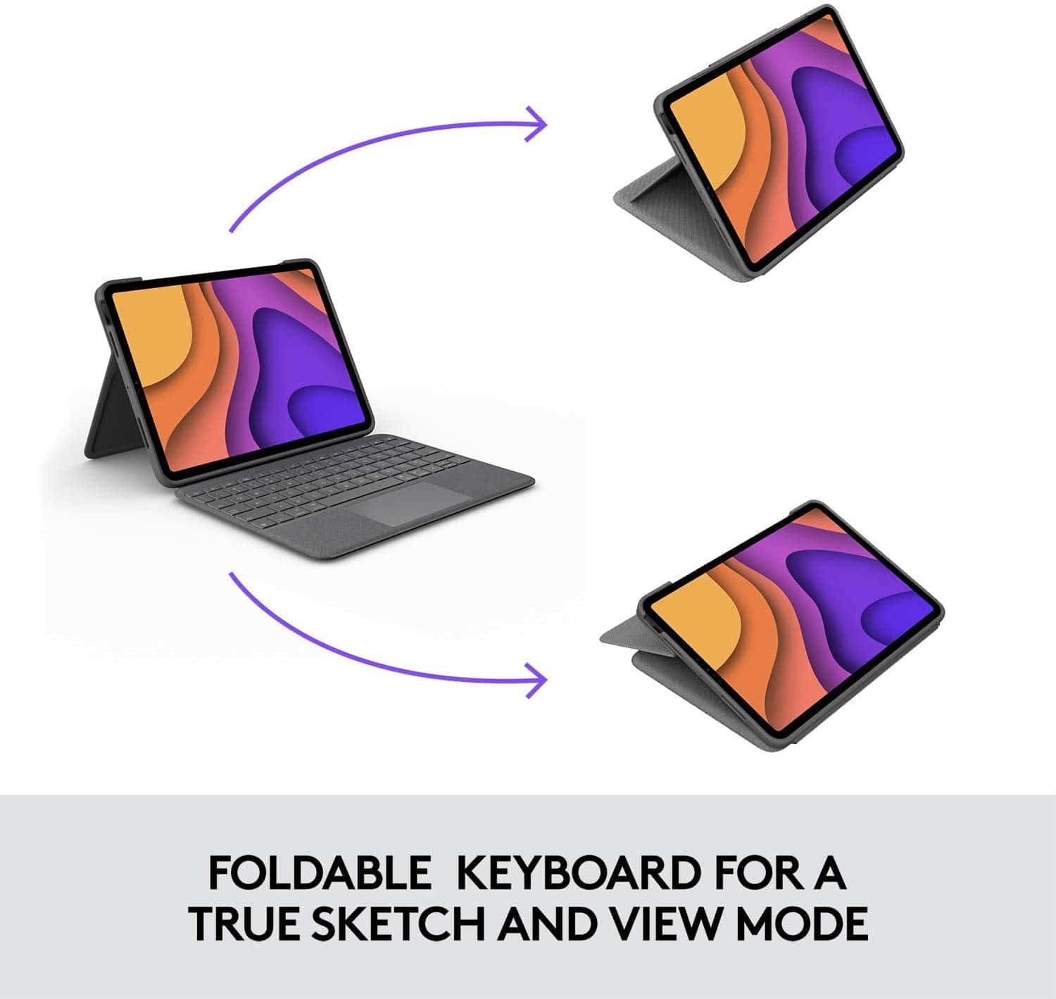 Logitech Folio Touch Backlit keyboard case with trackpad for iPad Air (4th & 5th gen) - Golchha Computers
