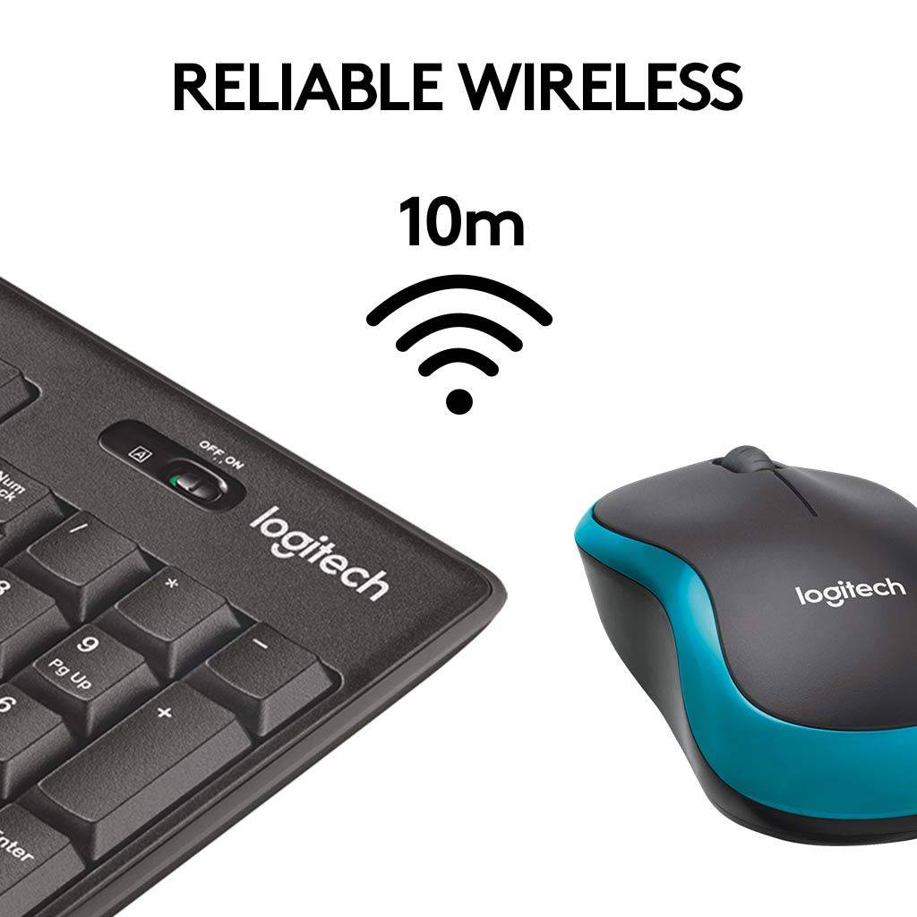 Logitech MK275 Wireless Keyboard and Mouse Combo with 3 Year Warranty - Golchha Computers