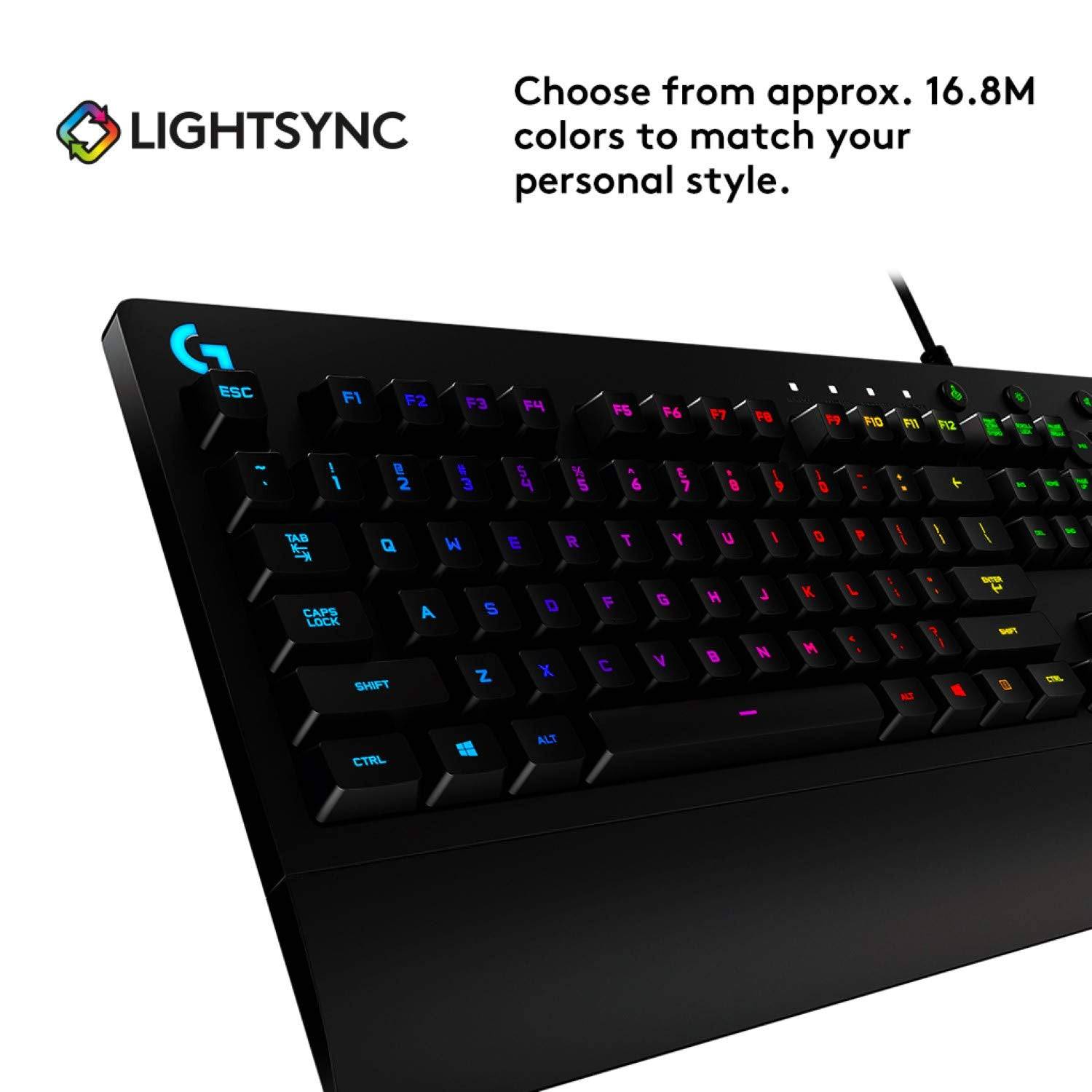 Logitech G213 Prodigy Gaming Keyboard, LIGHTSYNC RGB Backlit Keys - Golchha Computers