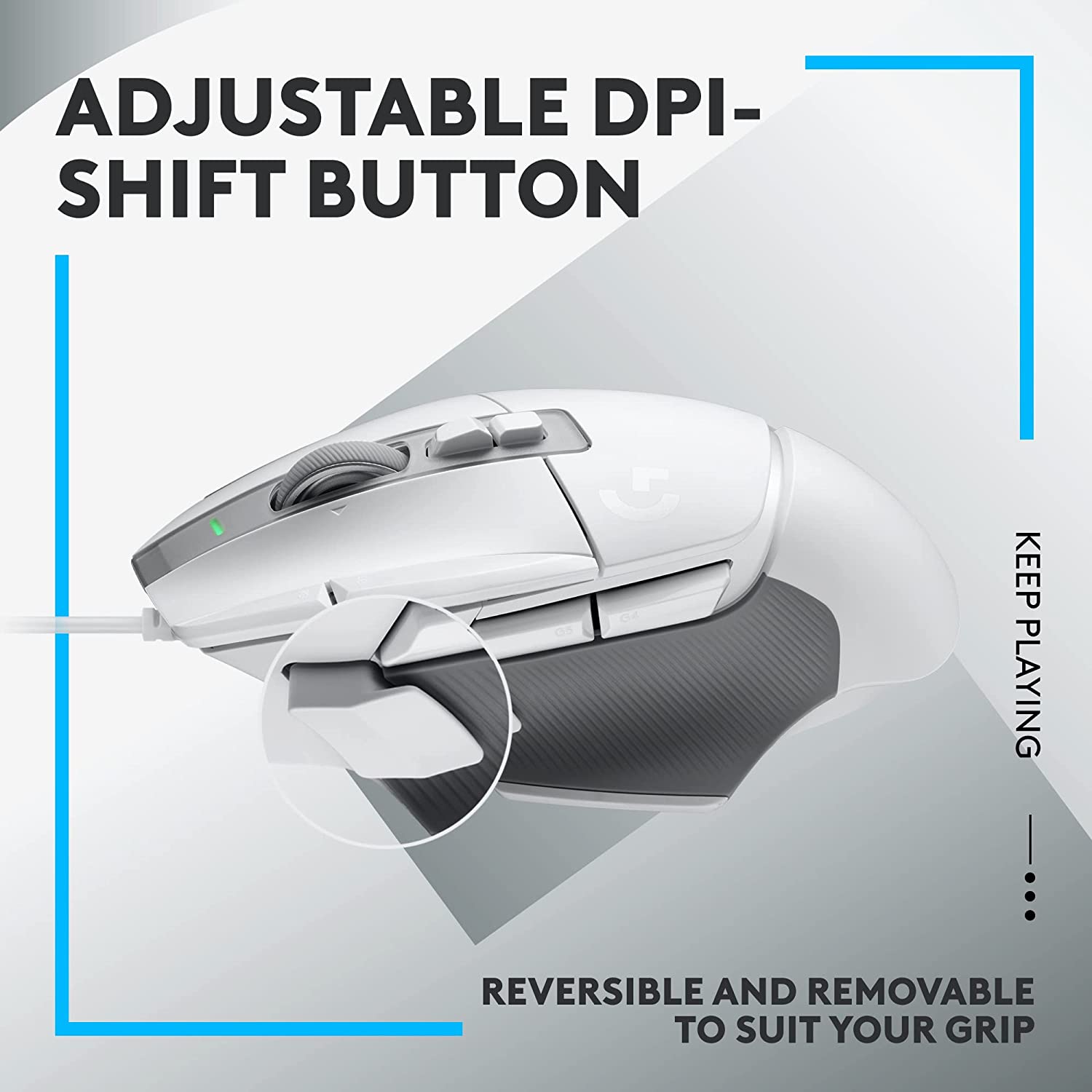 Logitech G502 X Wired Gaming Mouse - LIGHTFORCE Hybrid Optical-Mechanical Primary switches, Hero 25K Gaming Sensor, Compatible with PC/macOS/Windows - Golchha Computers