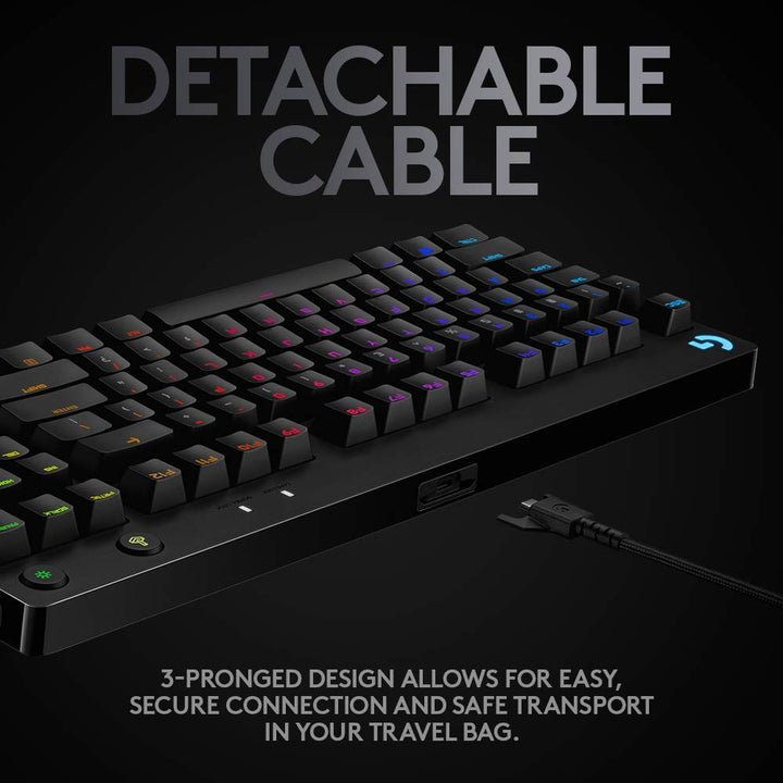 Logitech G PRO Mechanical Gaming Keyboard, Detachable Micro USB Cable - Golchha Computers