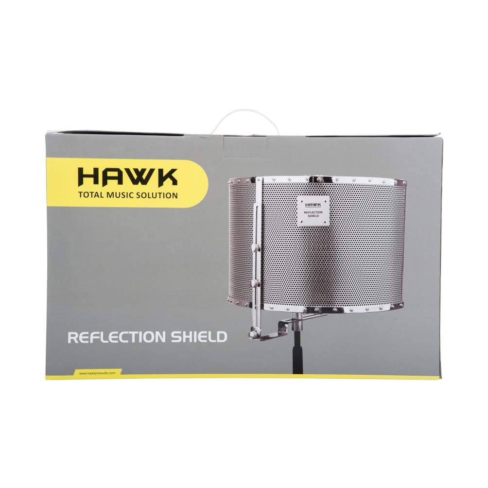 Hawk Proaudio Reflection Shield Filter for Microphone (Silver ...