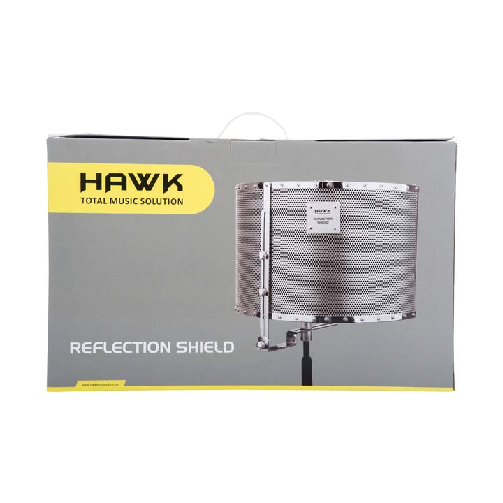 Hawk Proaudio Reflection Shield Filter for Microphone (Silver) - Golchha Computers