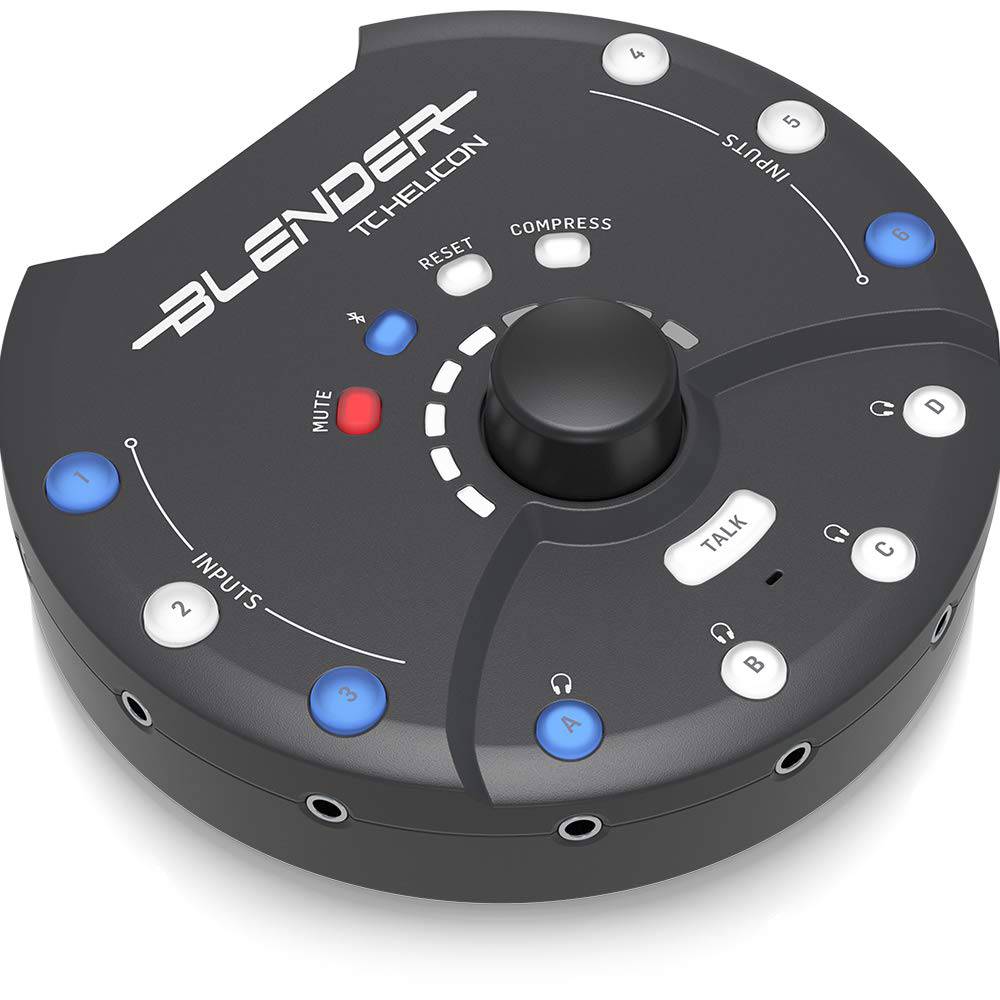 TC Helicon Blender Portable Stereo Mixer with USB Audio Interface and Remote Control - Golchha Computers