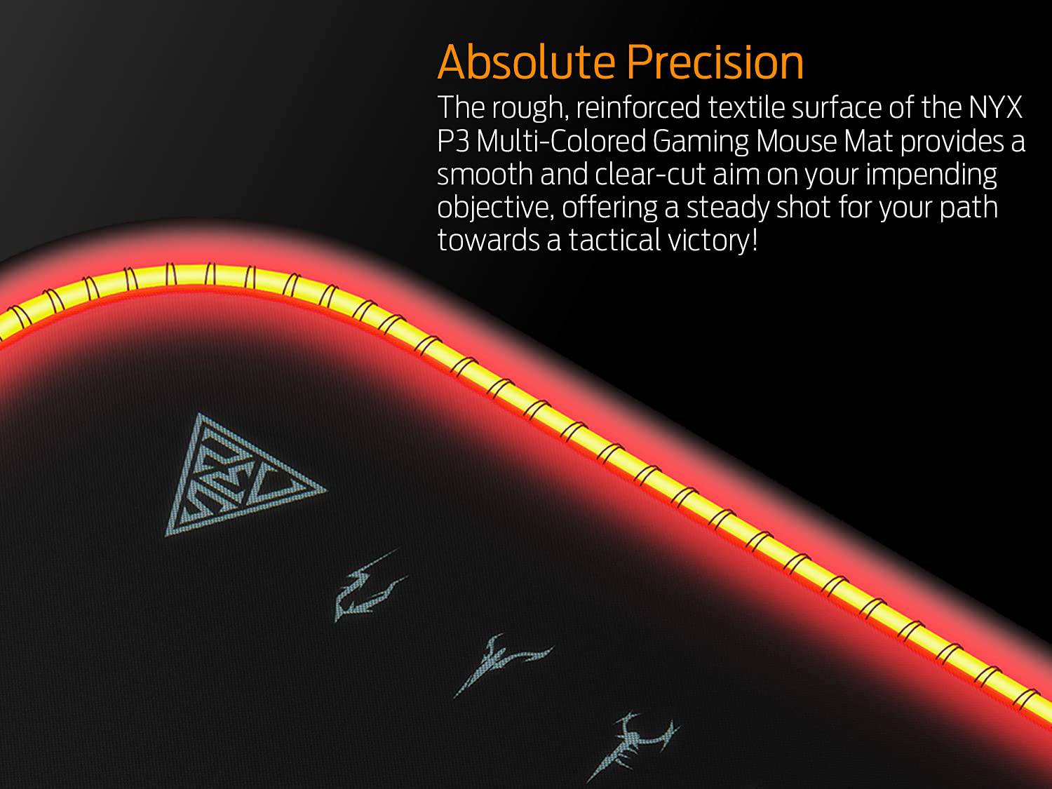 Gamdias NYX P3 ARGB Gaming Mouse Pad with Non-Slip Rubber Base - Golchha Computers