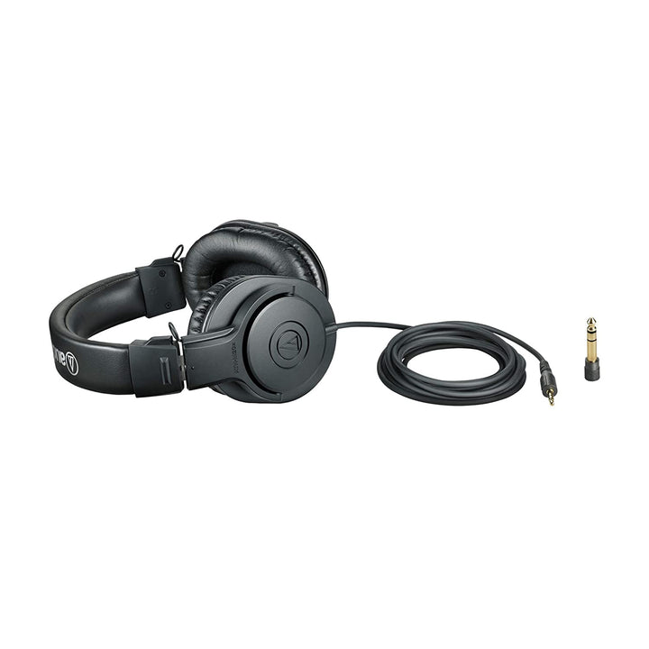 Audio-Technica ATH-M20x Over-Ear Professional Studio Monitor Headphones (Black) - Golchha Computers