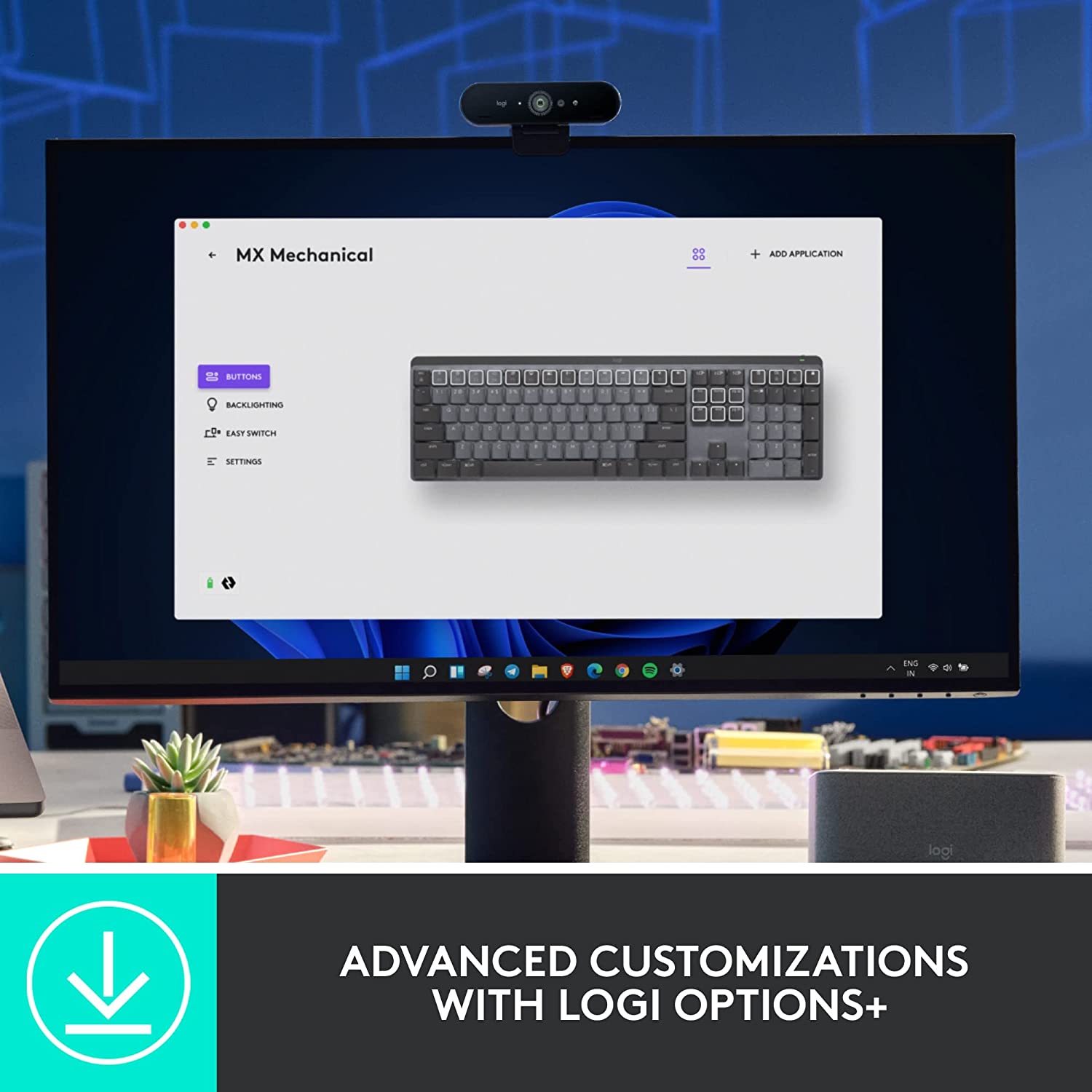 Logitech MX MECHANICAL Wireless Illuminated Keyboard (Linear Red Stwitches) & MX MASTER 3S Wireless Mouse Combo - Golchha Computers