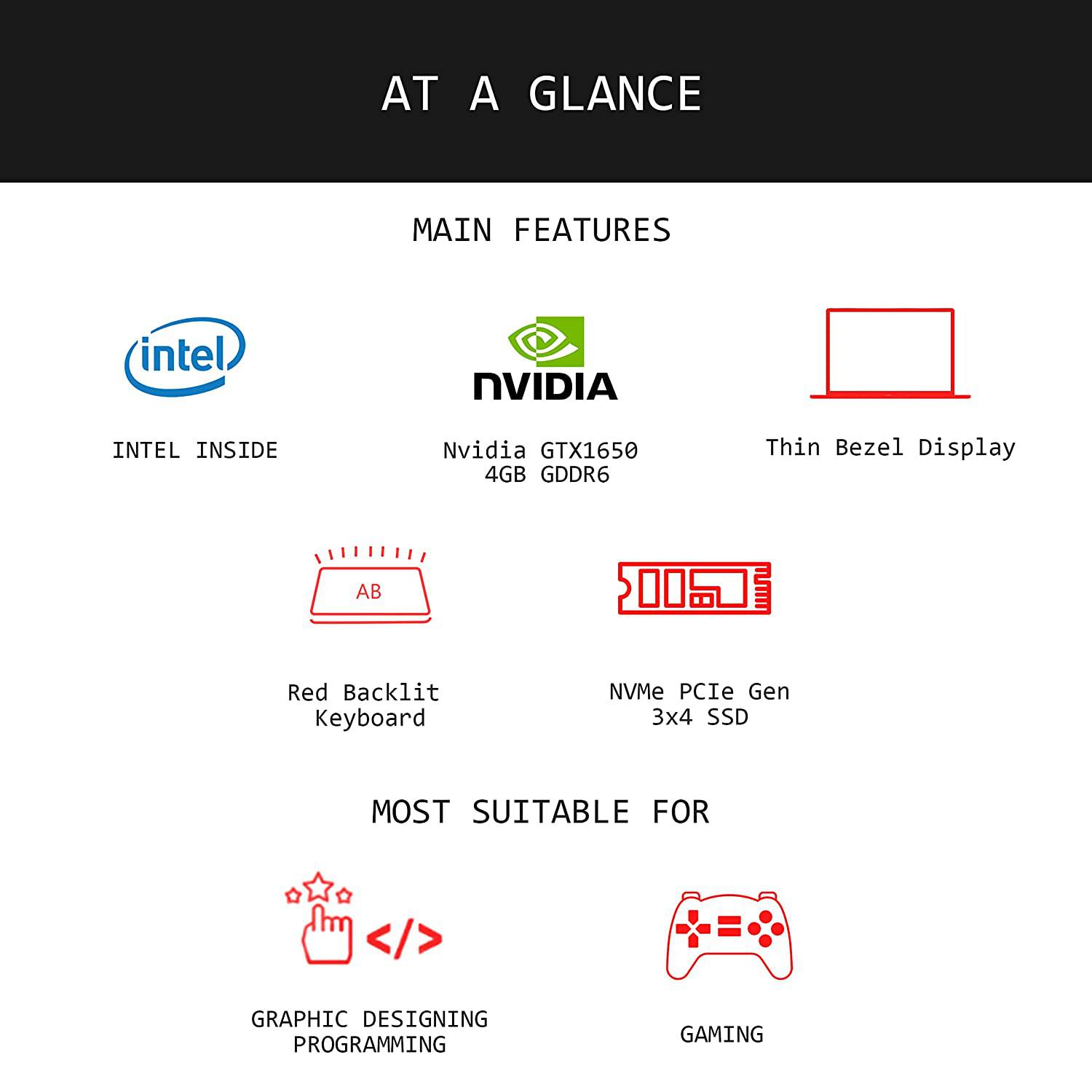 MSI GF63 11SC Thin, Intel 11th Gen. i5-11400H, 40CM FHD 144Hz Gaming Laptop (8GB/512GB NVMe SSD/Win 11 Home/Nvidia GTX1650 4GB GDDR6/ Black - Golchha Computers
