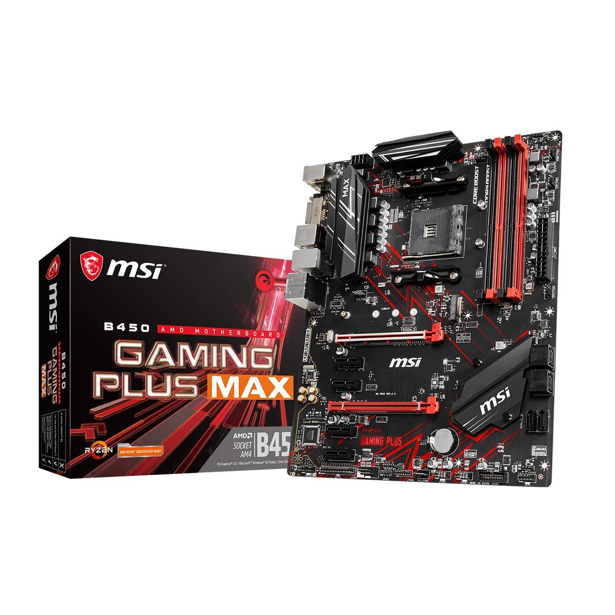 MSI B450 Gaming Plus MAX Mining Motherboard (Support Upto 6 GPUs) - Golchha Computers