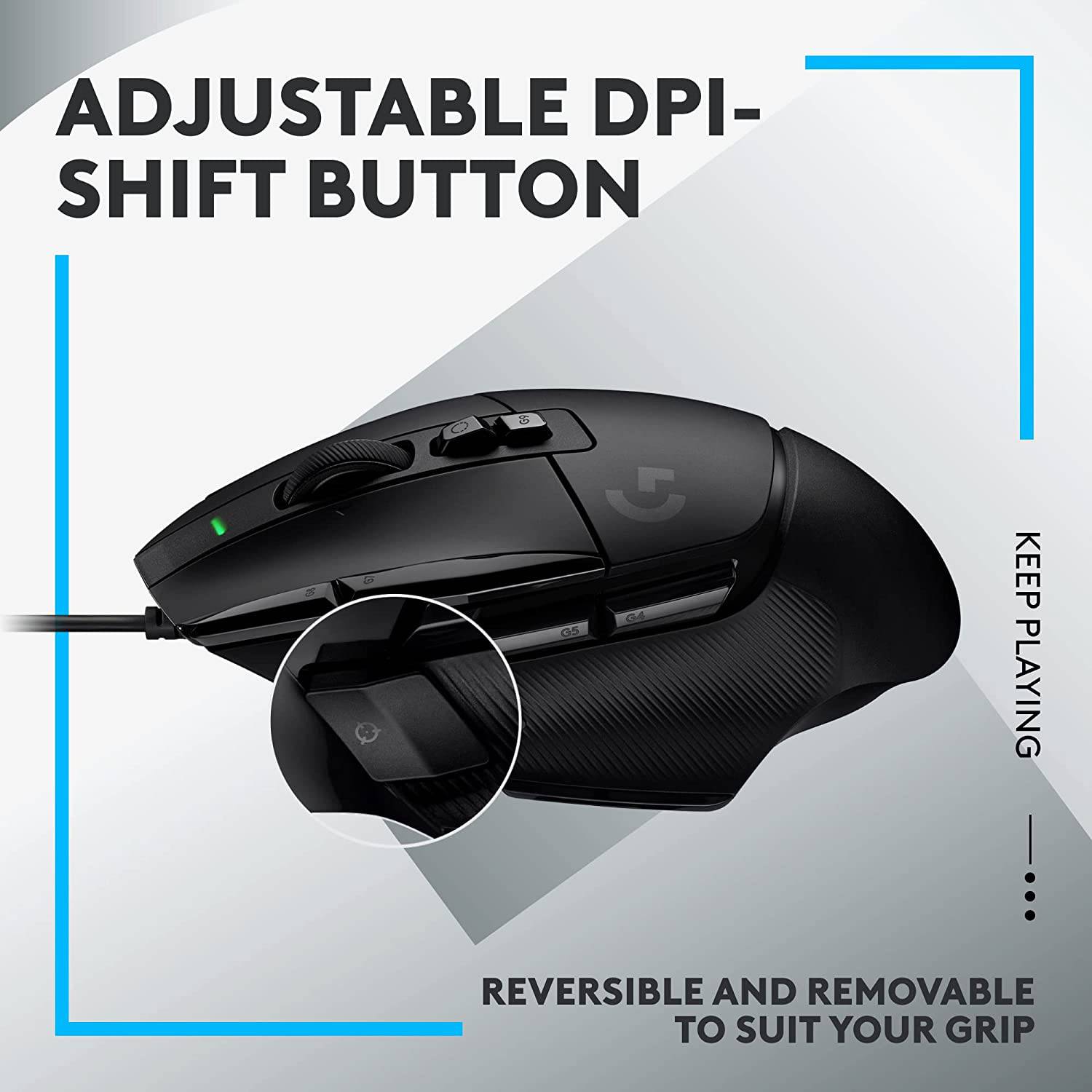 Logitech G502 X Wired Gaming Mouse - LIGHTFORCE Hybrid Optical-Mechanical Primary switches, Hero 25K Gaming Sensor, Compatible with PC/macOS/Windows - Golchha Computers