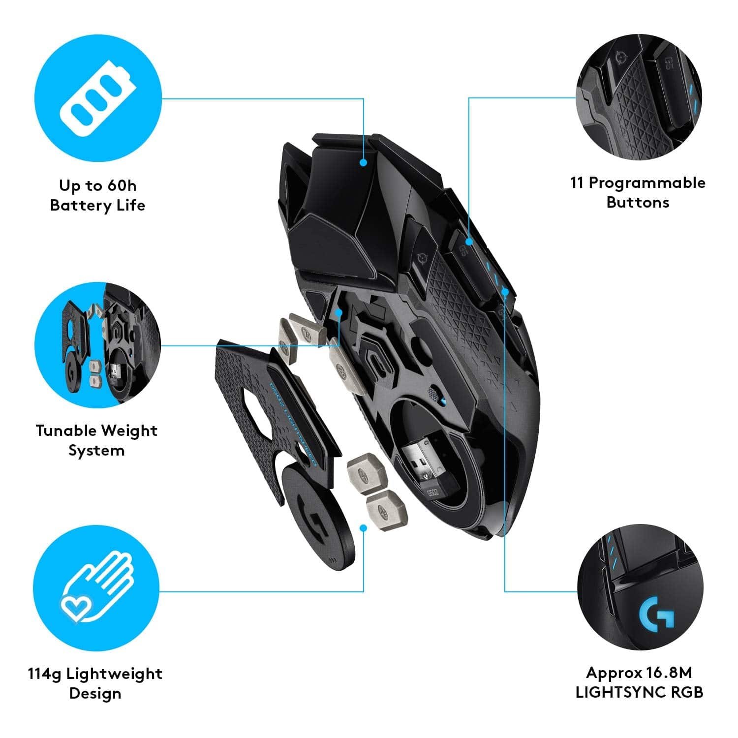 Logitech G502 Lightspeed Wireless Gaming Mouse - Golchha Computers