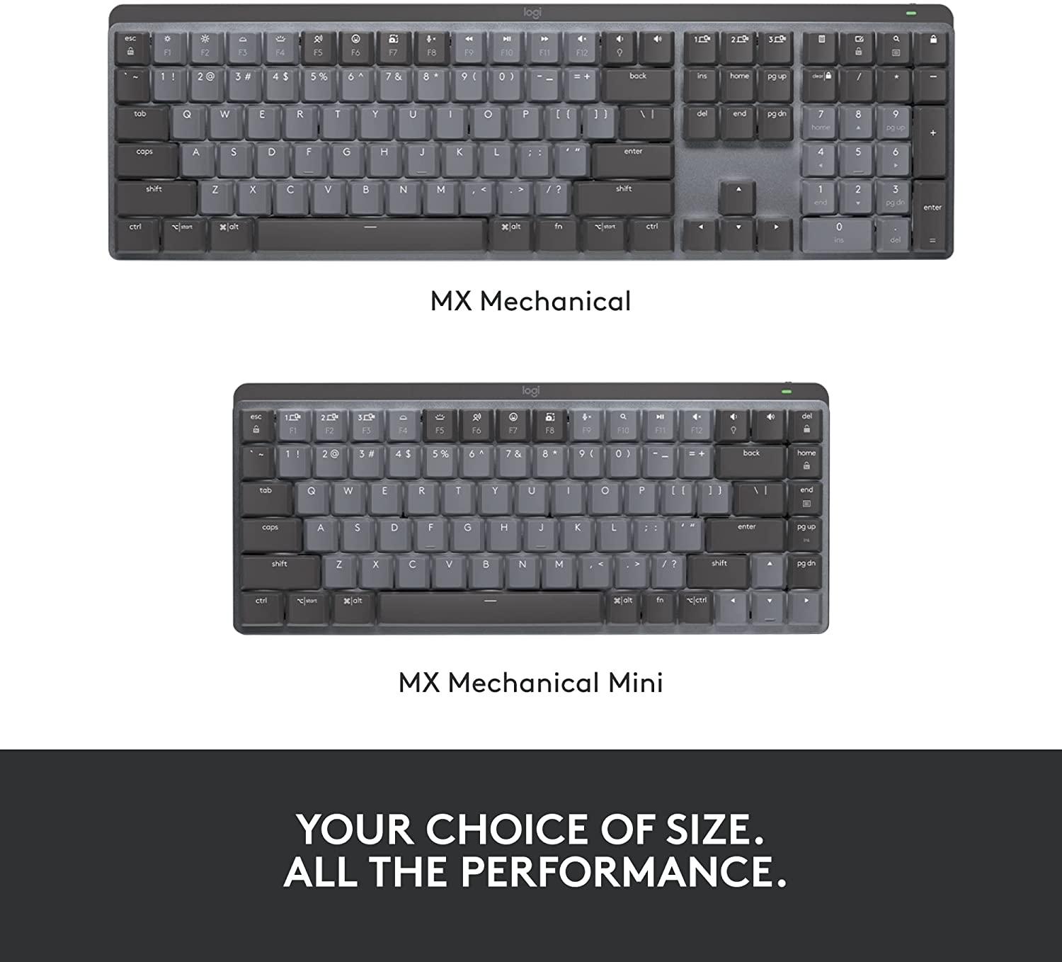 Logitech MX MECHANICAL Wireless Illuminated Keyboard (Linear Red Stwitches) & MX MASTER 3S Wireless Mouse Combo - Golchha Computers