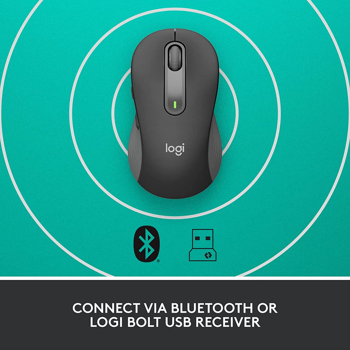 Logitech Signature M650 Wireless Mouse - for Small to Medium Sized Hands, 2-Year Battery