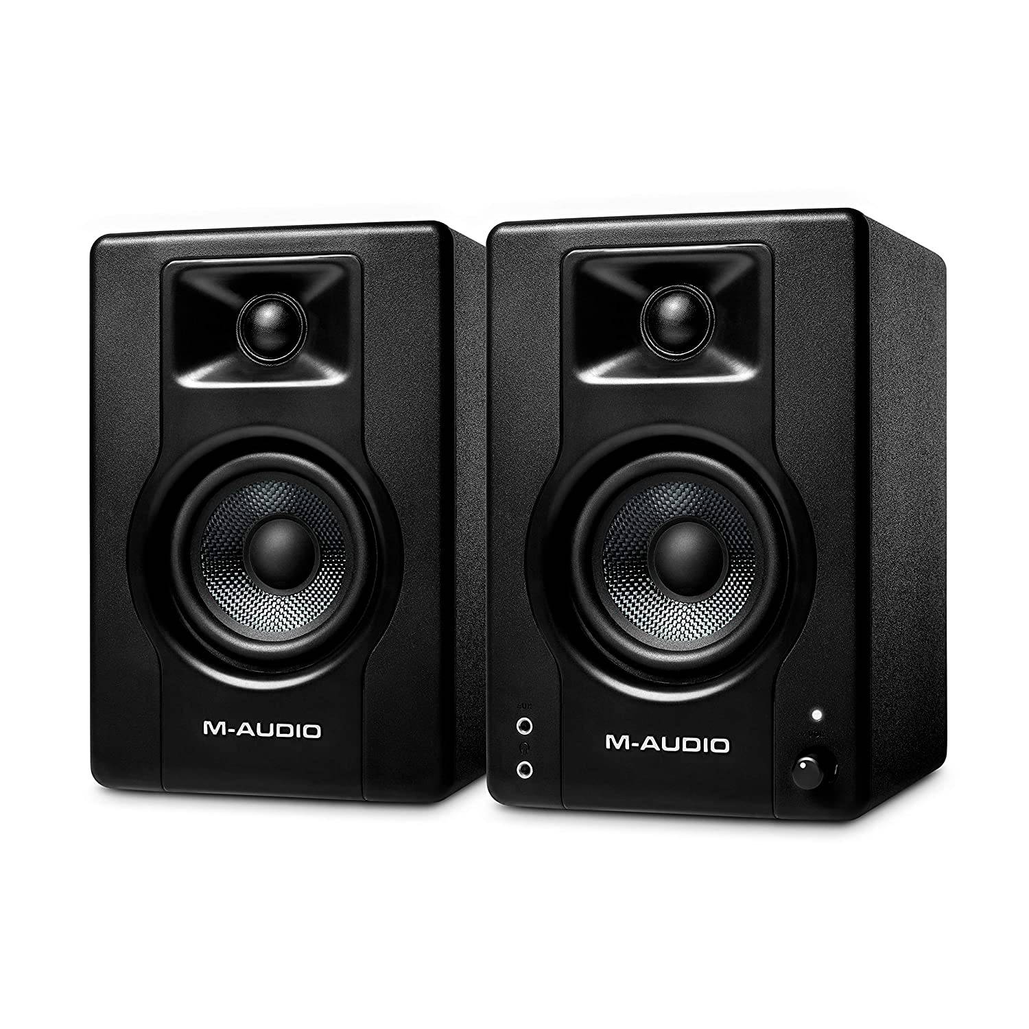 M-Audio BX3 - 120-Watt Powered Studio Monitors / Desktop Computer Speakers for Music Production, Gaming, Live Streaming, and Podcasting (Pair) - Golchha Computers