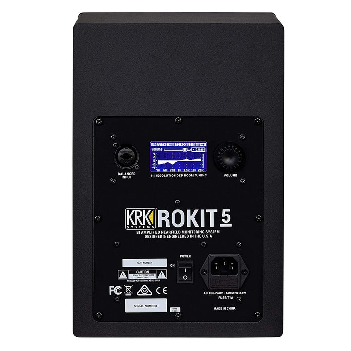 KRK RP5 Rokit 5 G4 Professional Bi-Amp 5" Powered Studio Monitor Pair, Black - Golchha Computers