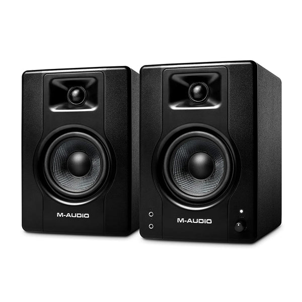M-Audio BX4 - 120-Watt Powered Desktop Computer Speakers / Studio Monitors for Gaming, Music Production, Live Streaming and Podcasting (Pair) - Golchha Computers