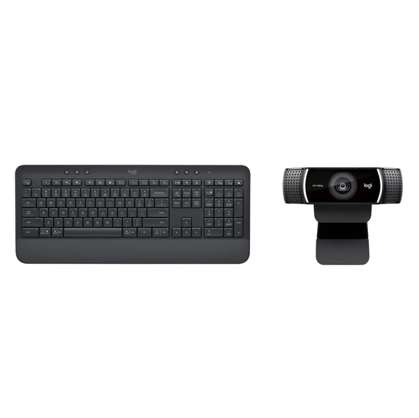 Logitech SIGNATURE K650 Wireless keyboard and C922 Pro Stream HD Webcam Combo - Golchha Computers