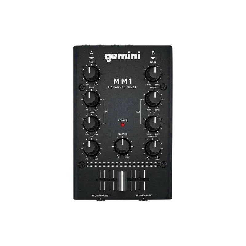 Gemini MM1 2-Channel Pocket-Sized DJ Mixer- Dispatch within 3-4 Business Days - Golchha Computers