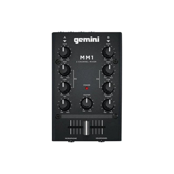 Gemini MM1 2-Channel Pocket-Sized DJ Mixer
