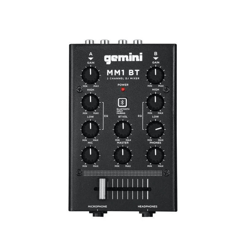 Gemini MM1BT 2-Channel Professional Analog DJ Mixer With Bluetooth Input- Dispatch within 3-4 Business Days - Golchha Computers