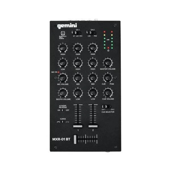 Gemini MXR 01 BT 2-Channel Professional DJ Mixer With Bluetooth Input- Dispatch within 3-4 Business Days - Golchha Computers