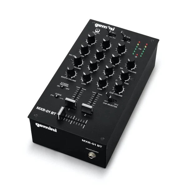 Gemini MXR 01 BT 2-Channel Professional DJ Mixer With Bluetooth Input