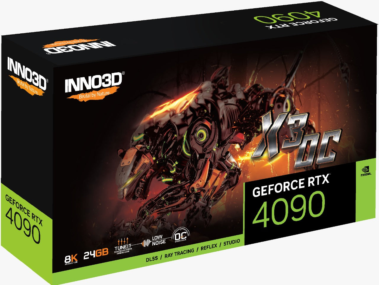 INNO3D NVIDIA GEFORCE RTX 4090 X3 OC 24GB GDDR6X PCI-E 4.0 X16 384-bit Gaming Graphics Card - Golchha Computers