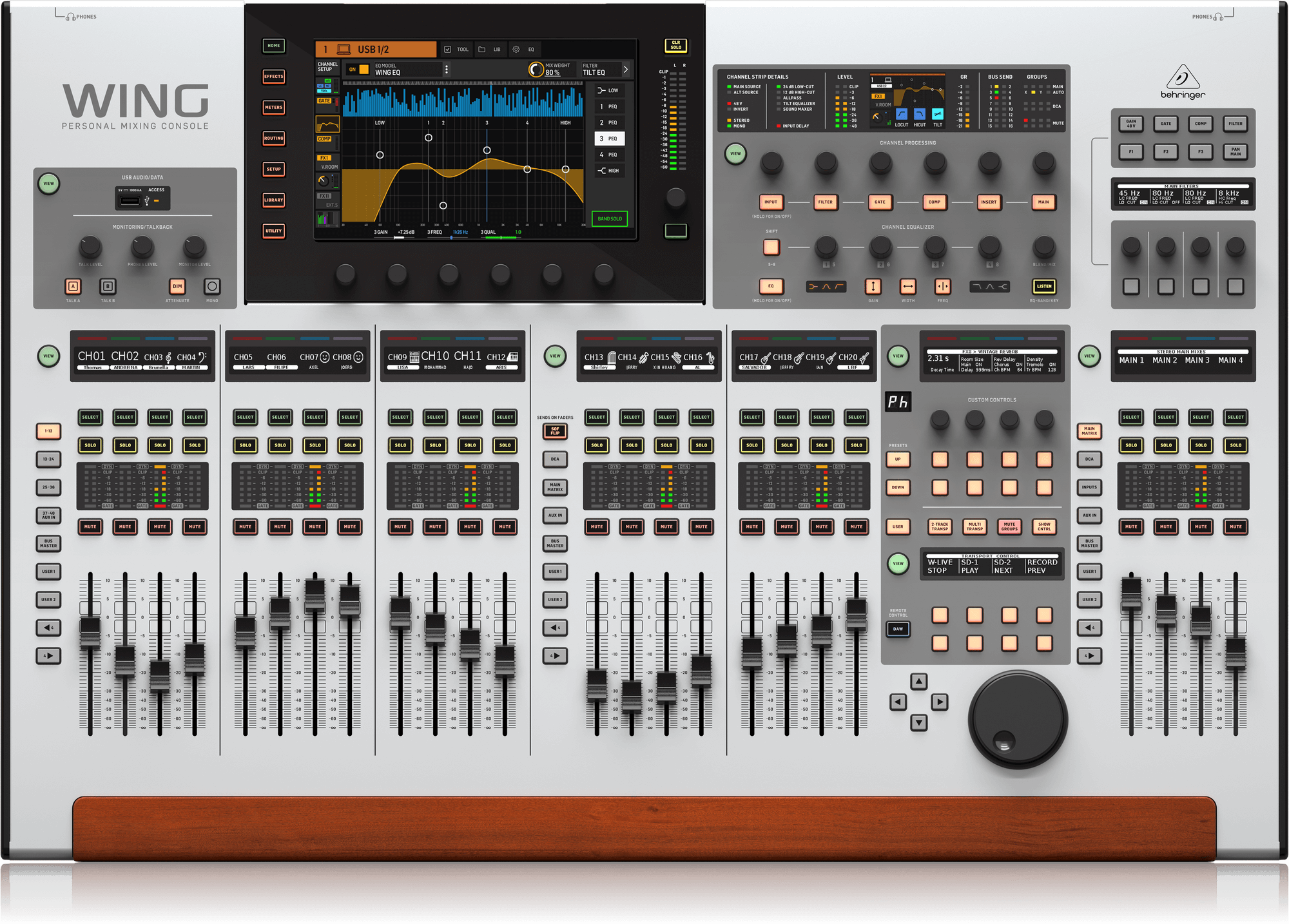 Behringer WING 48-channel Digital Mixer with Behringer Wing Dante with Midas DL 32 Stage Box Combo - Golchha Computers
