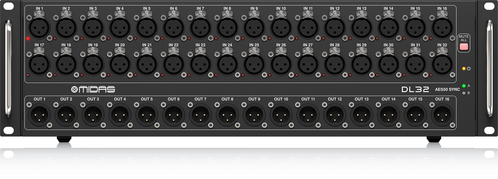 Midas Wing Rack Behringer WING 48-channel Digital Mixer with Behringer Wing Dante with ...