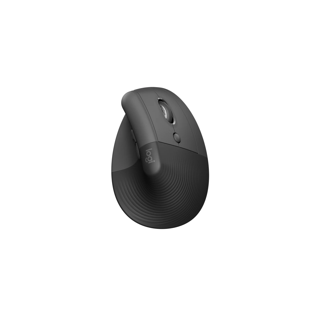 Logitech Lift Vertical Ergonomic Mouse Day-long comfort, great for small to medium-sized hands. - Golchha Computers
