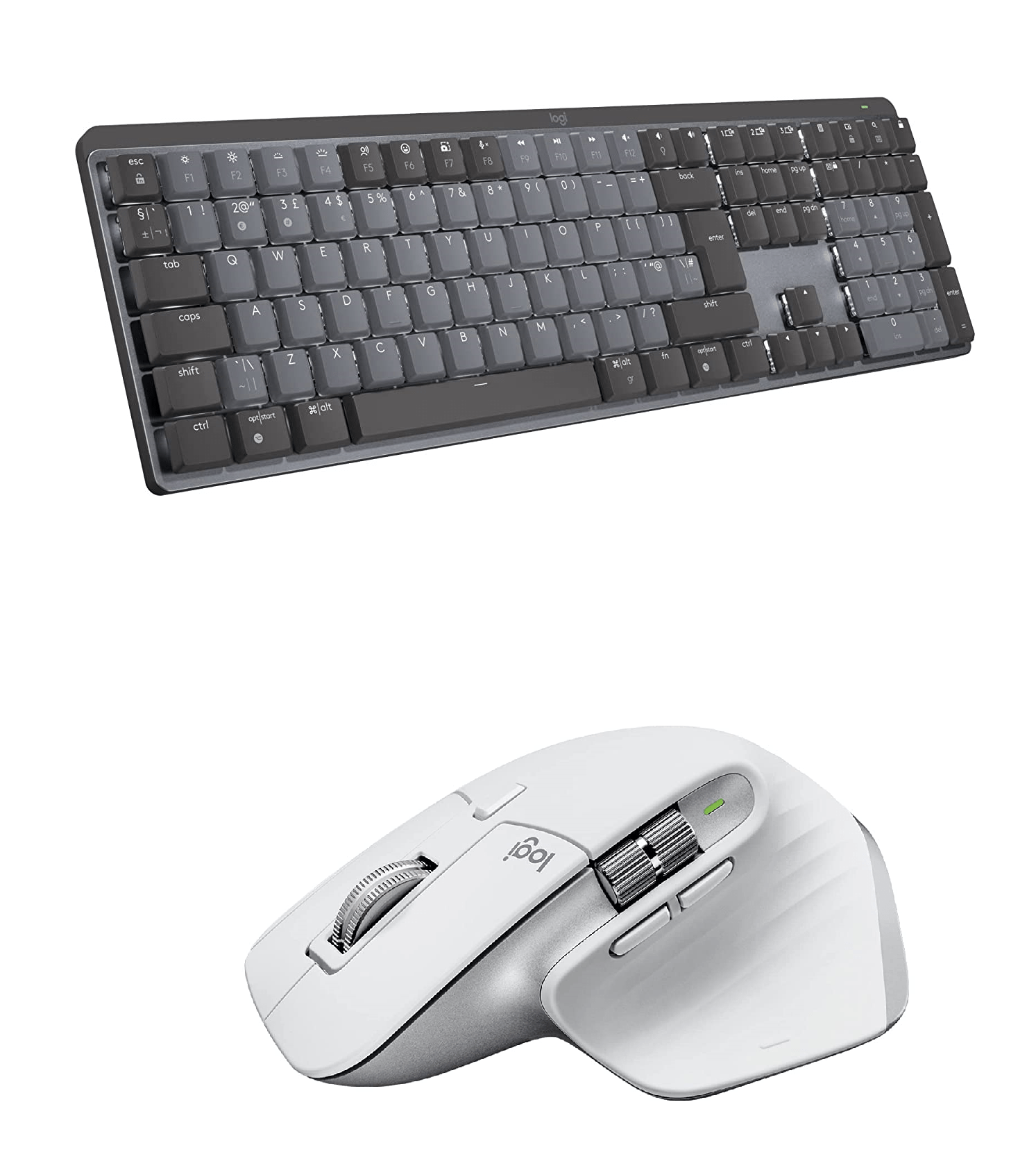 Logitech MX MECHANICAL Wireless Illuminated Keyboard (Linear Red Stwitches) & MX MASTER 3S Wireless Mouse Combo - Golchha Computers