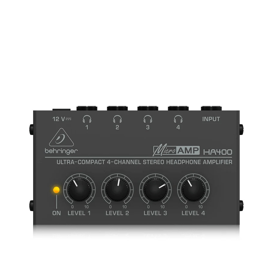 Behringer HA400 4-Channel Headphone Amplifier, Black - Golchha Computers