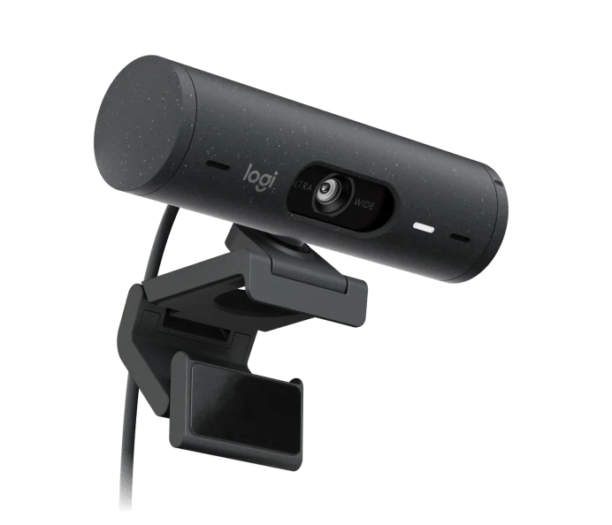 Logitech BRIO 500 Full HD 1080p webcam with light correction, auto-framing, and Show Mode - Golchha Computers