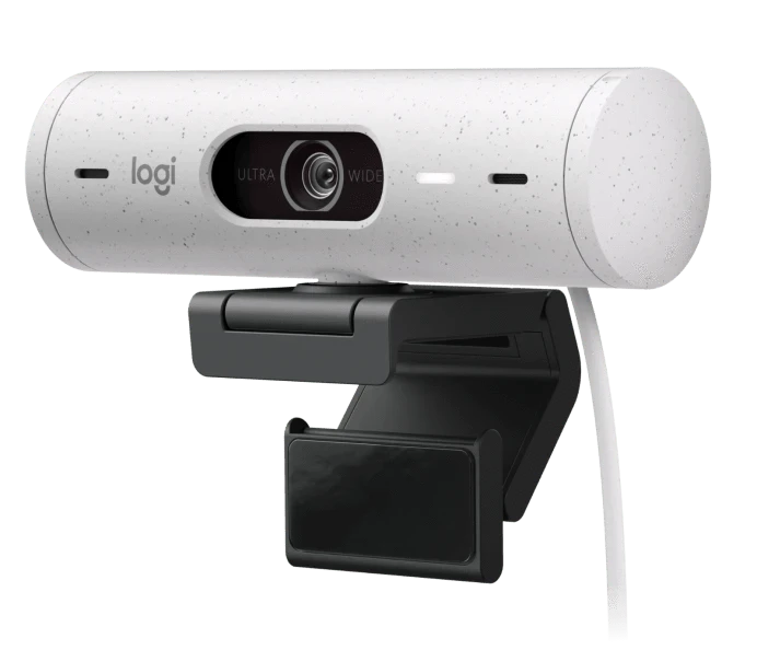 Logitech BRIO 500 Full HD 1080p webcam with light correction, auto-framing, and Show Mode - Golchha Computers