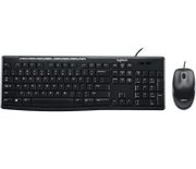 Logitech MK200 Media Corded Keyboard and Mouse Combo Plug-and-Play USB Combo with media keys - Golchha Computers