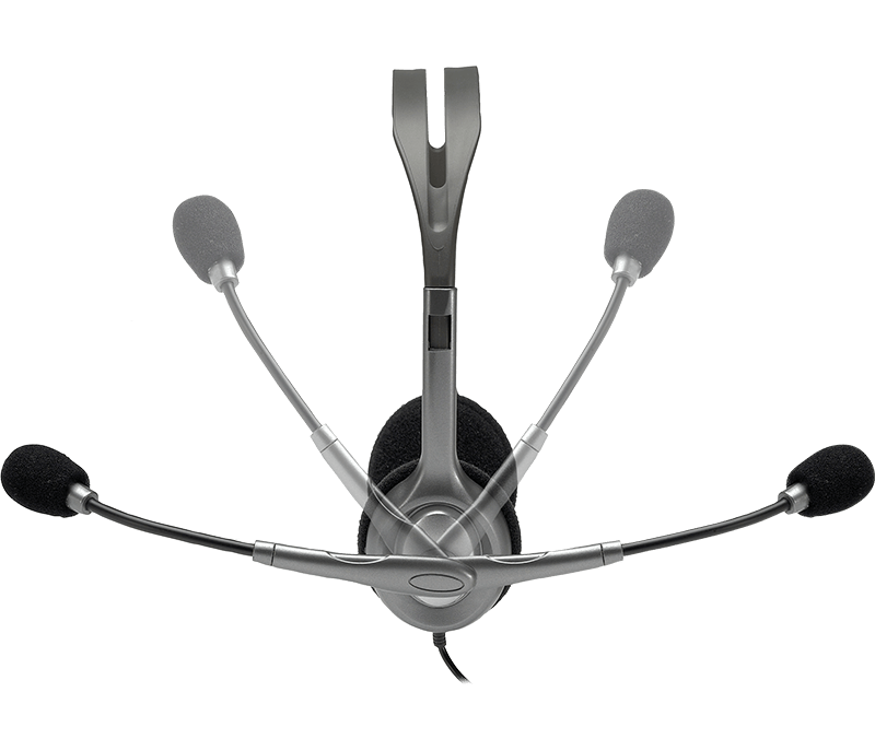 Logitech H110 Stereo Headset 3.5mm dual plug computer headset - Golchha Computers