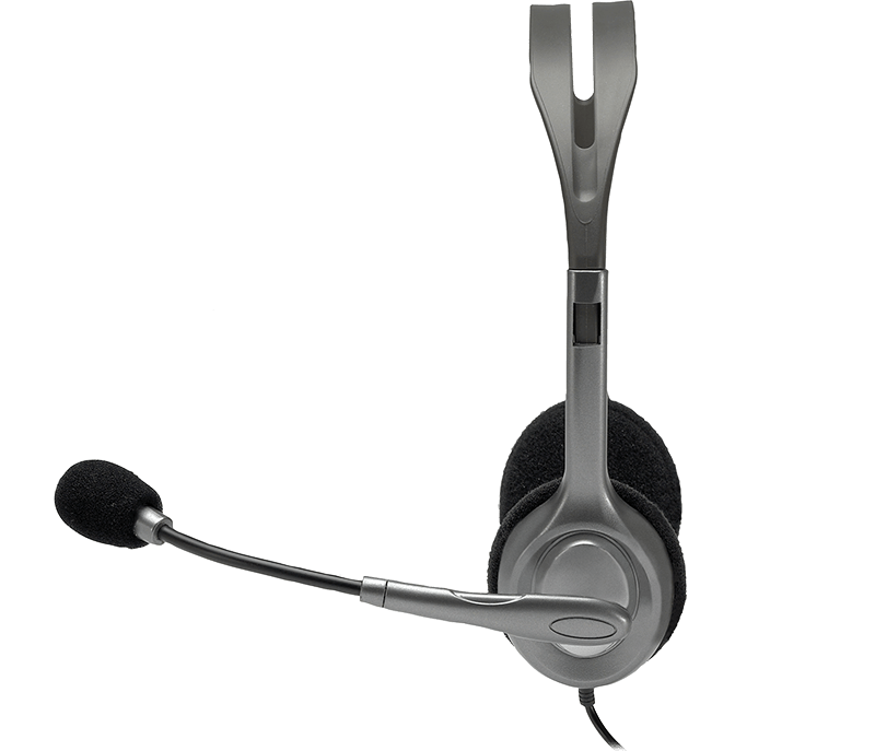 Logitech H110 Stereo Headset 3.5mm dual plug computer headset - Golchha Computers