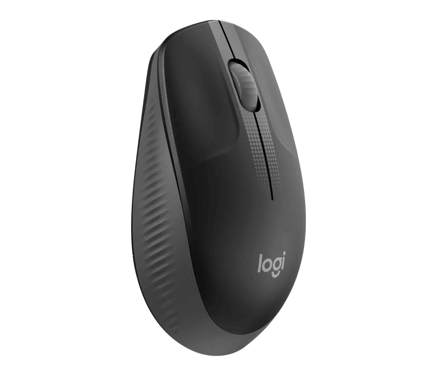 Logitech M190 Wireless Mouse - Full Size Curve Design Black - Golchha Computers