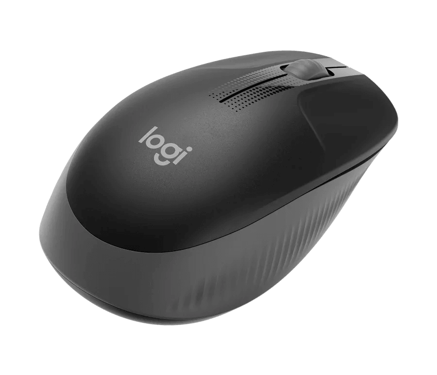 Logitech M190 Wireless Mouse - Full Size Curve Design Black - Golchha Computers
