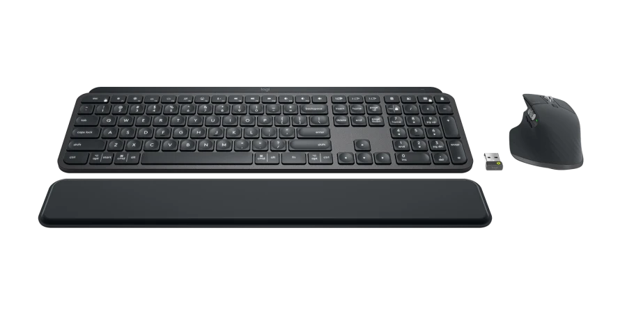 Logitech MX Keys for Business and MX Master 3 for Business Combo with Palm Rest - Golchha Computers