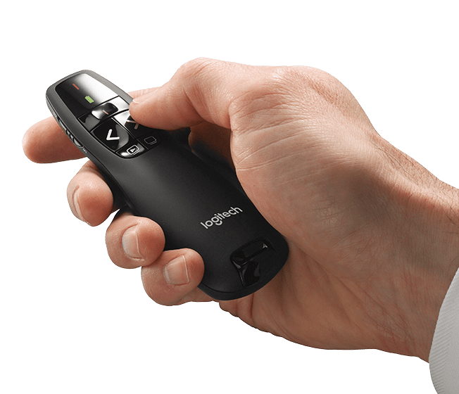 Logitech R400 Laser Presentation Remote For basic slide navigation - Golchha Computers