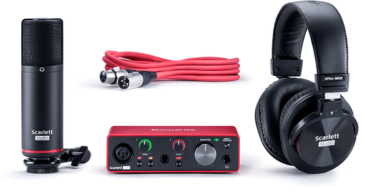 Focusrite Scarlett Solo Studio (3rd Gen) USB Audio Interface and Recording Bundle with Pro Tools, First - Golchha Computers
